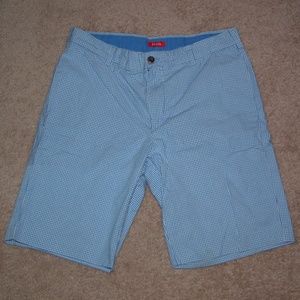 Blue Izod Gingham Shorts Size 34